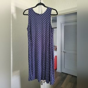 Navy Polka Dot Sun Dress